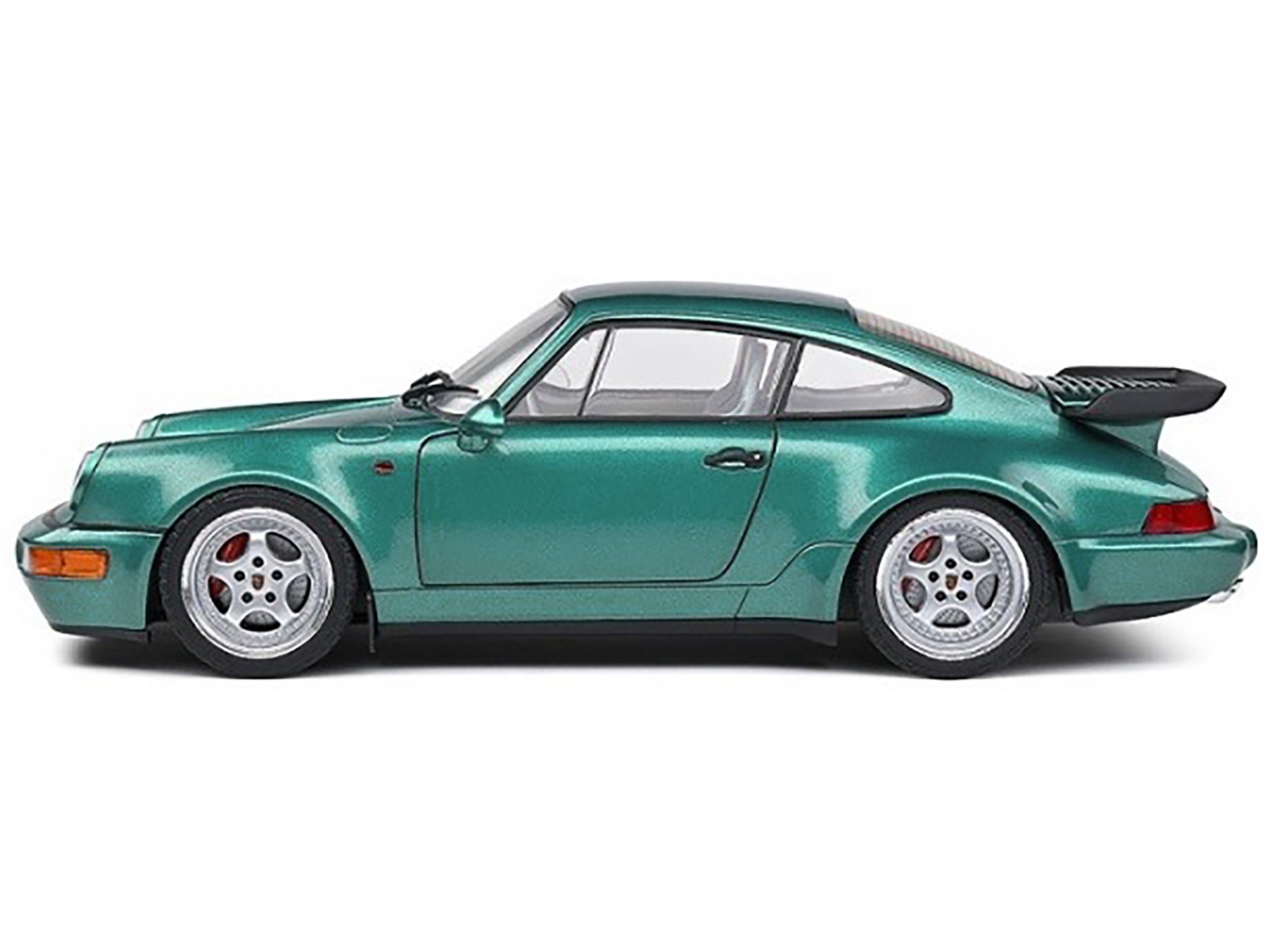 1991 Porsche 911 Turbo Wimbledon Green Metallic 1/18 Diecast Model - 77.36